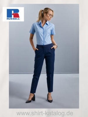 16740-0R933F0-Russell-Kurzärmelige-Oxford-Bluse