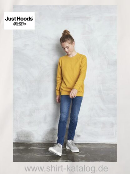 22693-JH030J-JustHoods-Sweatshirt-Kinder